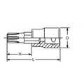 1/2 Sq. Dr. Bit Socket Ribe-CV M6  Length 100mm