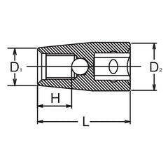 がっきん 1/2 Sq. Dr. Stud Bolt Setter 5/16 X 18UNC Length 37mm – Ko-ken USA