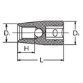 1/2 Sq. Dr. Stud Bolt Setter  M6 X 1.0  Length 37mm