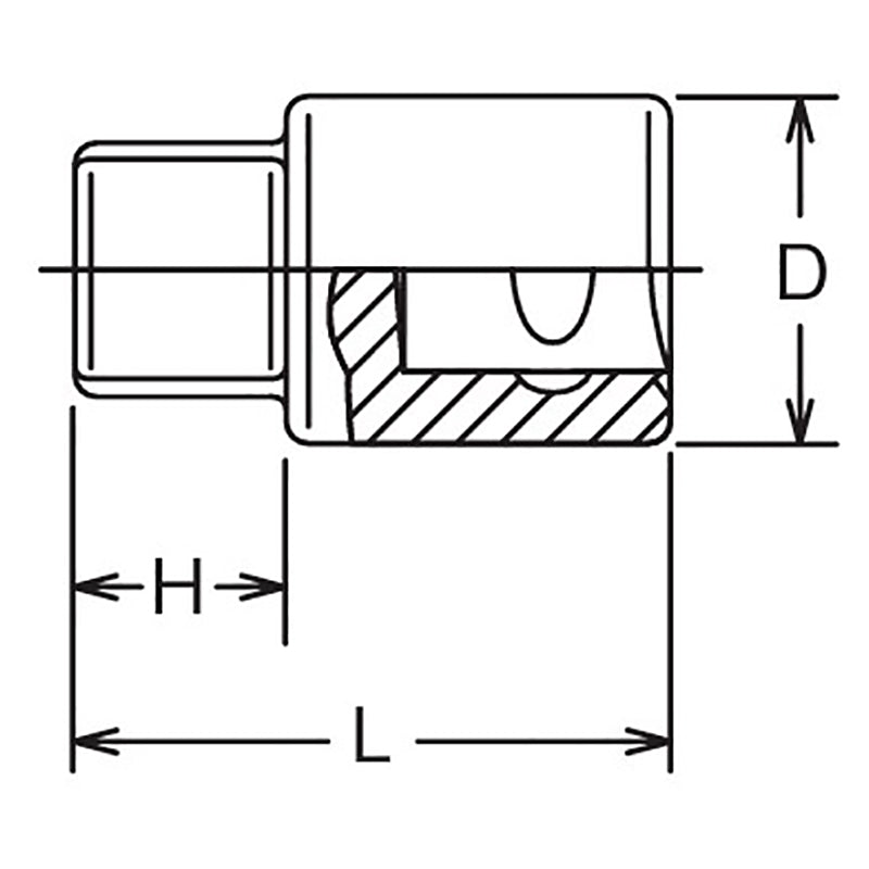 1/2 Sq. Dr. Bit Socket 13mm Square Length 32mm For Drain Plug – Ko-ken USA