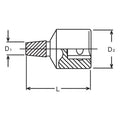 1/2 Sq. Dr. Bolt Twister  8mm  Length 37mm