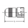 1/2 Sq. Dr. Adjustable Tap Holder  Min. 5.5mm Max. 1.2mm Length 69mm