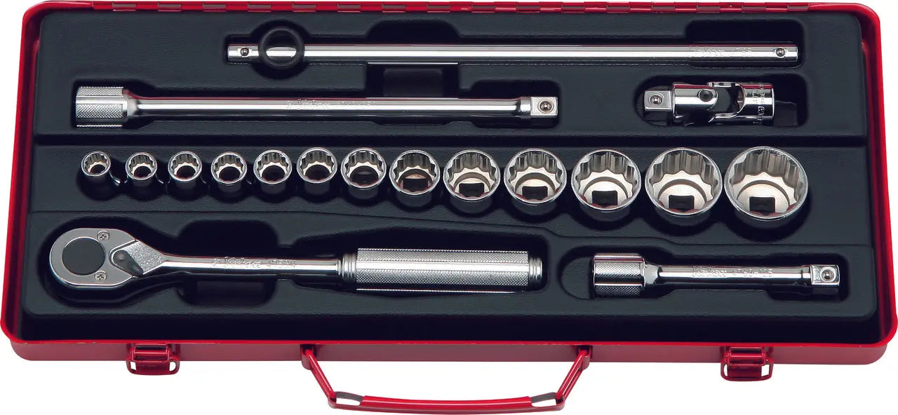 専用ページ(#532) 1/2 Sq. Dr. 18 Piece 12-Point Metric Socket Set 10-32mm - Ko-ken USA