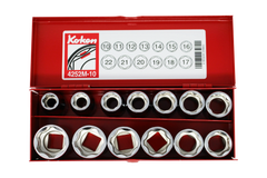 1/2 Sq. Dr. 13 Piece Surface Drive 6Point Metric Socket set 1022mm