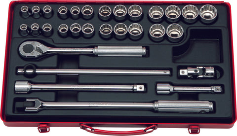 1/2 Sq. Dr. Socket set 12 point 30 pieces – Ko-ken USA