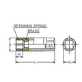1/2 Sq. Dr. 6-Point Clip Type Spark Plug Socket  20.8mm