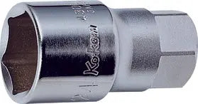 KU 1/2 Sq. Dr. Socket 27mm 8 point Length 57mm For Oil pressure
