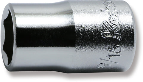 1/2 Sq. Dr. Chrome SAE 6 Point Socket 9/16