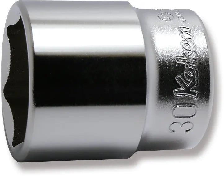 1/2 Sq. Dr. Chrome 6 Point Metric Socket 30mm - Ko-ken USA