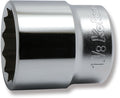 1/2 Sq. Dr. Chrome SAE 12 Point Socket  1.1/8