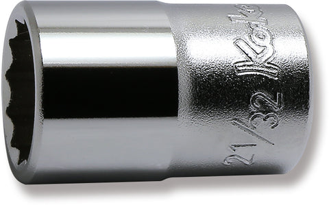 COMMON DIVISOR 25SS THUIN サイズ1 1/2 Sq. Dr. Chrome SAE 12 Point Socket 21/32