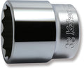 1/2 Sq. Dr. Chrome Metric 12 Point Socket  33mm