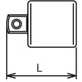 1/2 Sq. Dr. Adaptor  3/8 Square Length 125mm