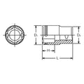 1/2 Sq. Dr. Nut Grip Metric Chrome Socket in 14mm