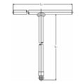 T Handle  1/2 Square Length 250 x 250mm Sliding Bar