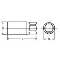 Stud puller  29mm 46mm Hex Length 125mm