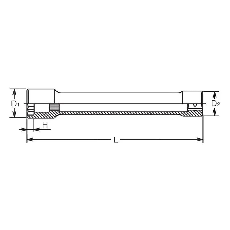 3/4 Sq. Dr. Extra Long Wheel Nut Socket 32mm 6 point Length 400mm – Ko ...