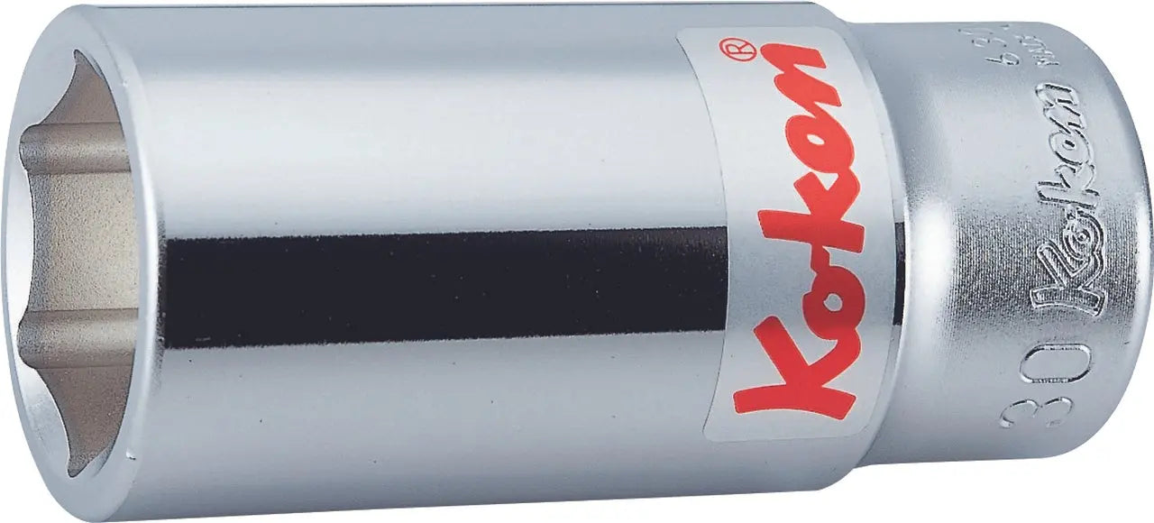 3/4 Sq. Dr. Socket 30mm 6 point Length 90mm - Ko-ken USA