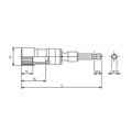 1/4 Hex Dr. Universal Long Socket  12mm 12 point 100mm