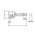 1/4 Hex Dr. Anchor Bolt Socket  13mm 6 point 50mm