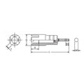 1/4 Hex Dr. Wing Bolt Socket    104mm