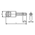 1/4 Hex Dr. Adaptor  1/2 Square 60mm