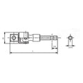 1/4 Hex Dr. to 1/2 Square Dr. Universal Adaptor