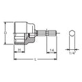 1/4 Hex Dr.   24mm 6 point 58mm For Construction site