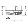 3/4 Sq. Dr. Socket  19mm 6 point 65mm Sleeve Drive