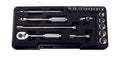 1/4 Sq. Dr. 18 Piece 6-Point Metric Socket set  4-13mm