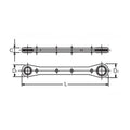 Ratcheting Ring Wrench  1/4x5/16 6 point 108mm Reversible
