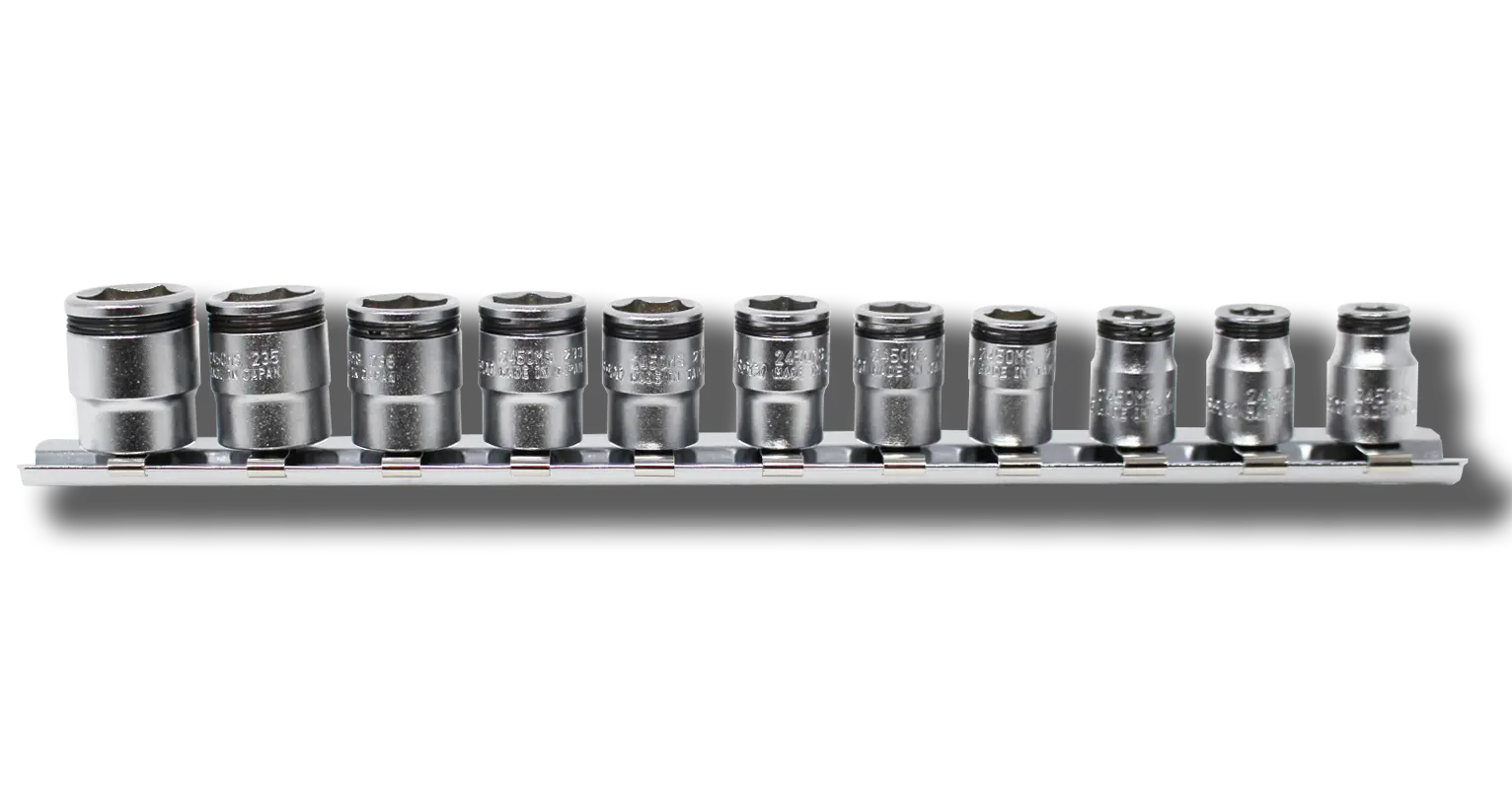 1/4 Sq. Dr. Short NUT GRIP® Socket Set, 5-14mm - 11 pieces - – Ko
