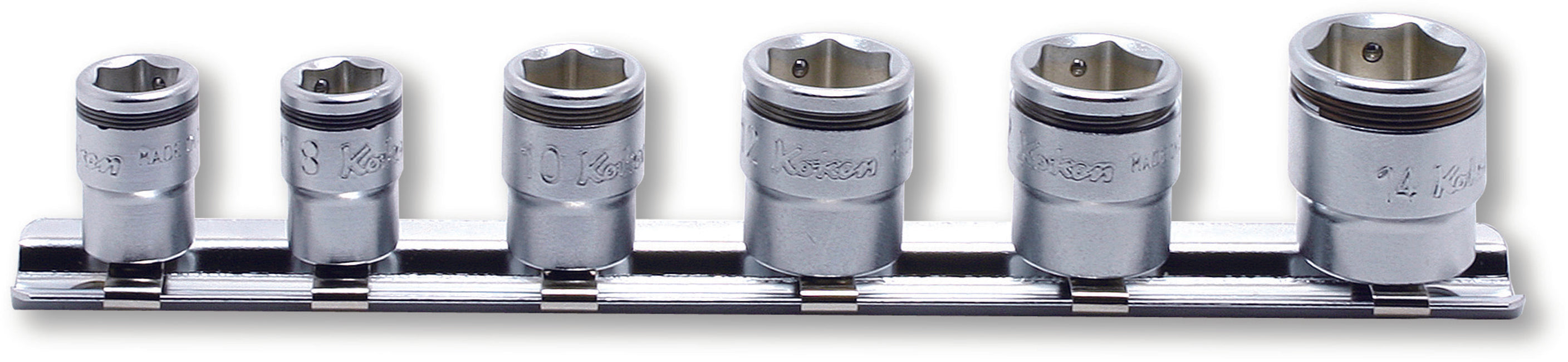 じゅーんさん専用 1/4 Sq. Dr. Short NUT GRIP® Socket Set, 7-14mm - 6 pieces