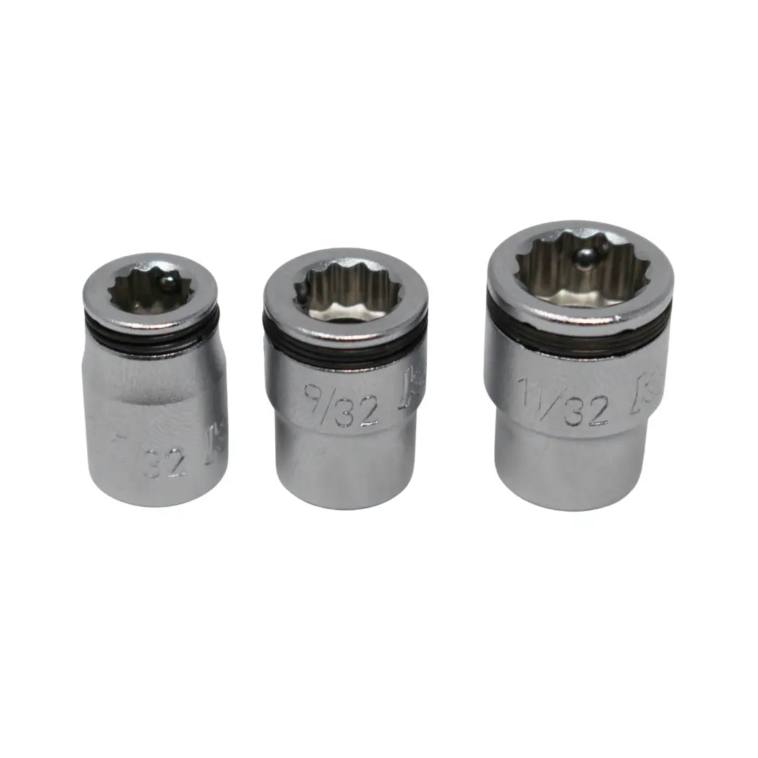 1/4 Sq. Dr. 12 point NUT GRIP® Socket Set 7/32, 9/32, 11/32 - 3 pieces ...