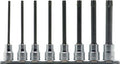 3/8 Sq. Dr. 8 Piece Round Shank Tamper-Resistant TORX® Bit Socket set T20H-T55H