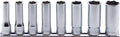 8 Piece 3/8 Sq. Dr. 6 point Metric Chrome Deep Socket Set  8mm-19mm