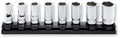 8 Piece 3/8 Sq. Dr. Z-Series 6 Point Semi-Deep Chrome Socket set  8-19mm