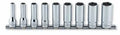 9 Piece 3/8 Sq. Dr. 12 Point Deep Chrome SAE Socket set  1/4-3/4