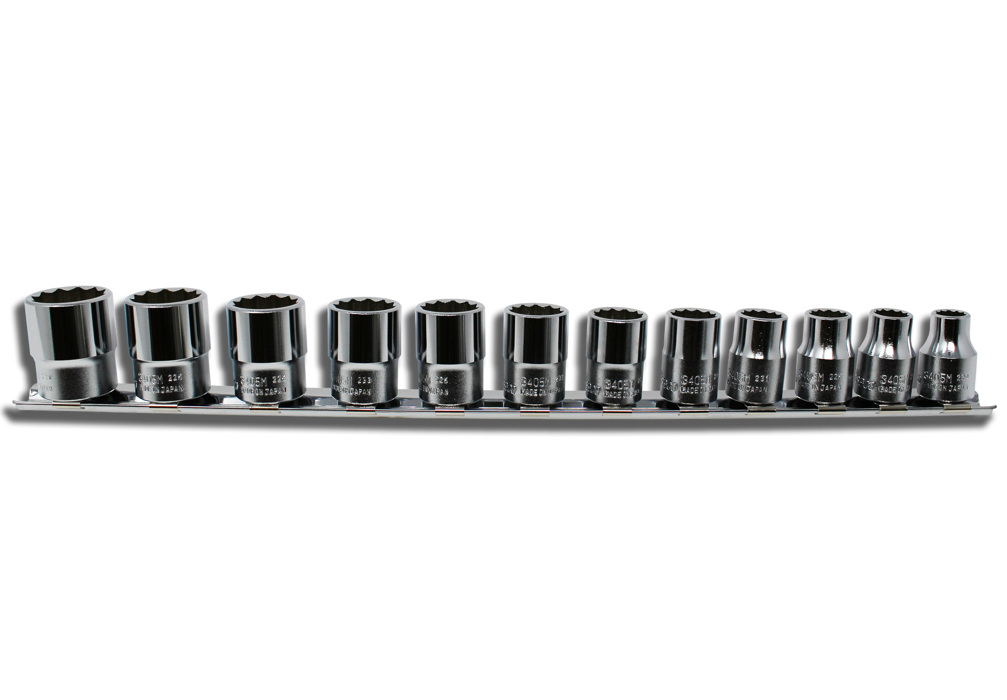 3/8 Sq. Dr. Socket set 819mm 12 point 300mm 12 pieces Koken USA