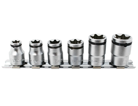 クラブ kenken 3/8 Sq. Dr. 6 Piece NUT GRIP® TORX® Socket set E10-E20 - Ko-ken USA