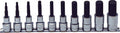 10 Piece 1/2 Sq. Dr. 50mm Hex Bit Socket Set