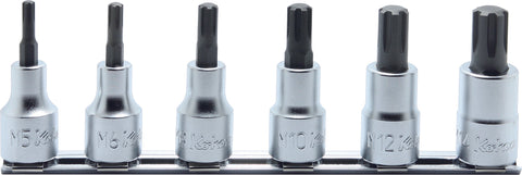 6 Piece 1/2 Sq. Dr. Ribe-CV Bit Socket Set M5-M16 – Ko-ken USA