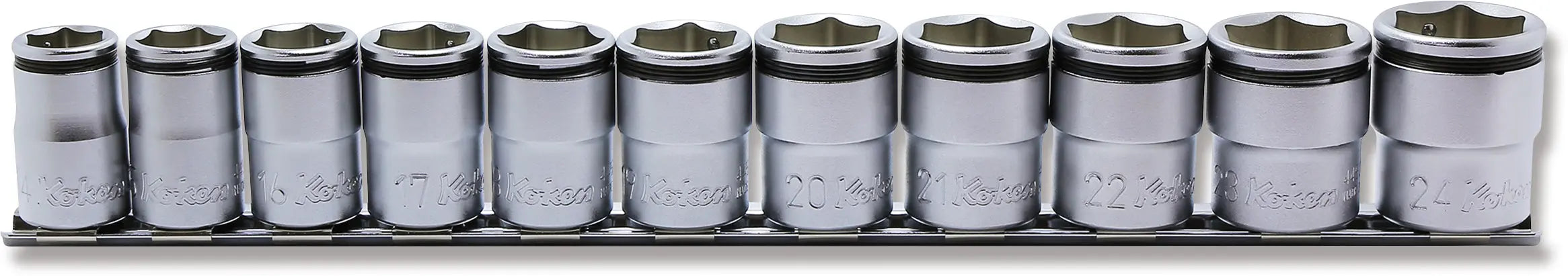1/2 Sq. Dr. NUT GRIP® Socket Set, - 11 Pieces. 14-24mm - RS4450M