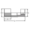 1/2 Sq. Dr. Socket  27mm  77mm For fuel injection pump