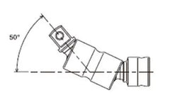 1/4 Sq. Dr. Universal Double Joint 1/4 Square Length 46mm Z-series