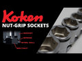 Special 1/4 Sq. Dr. Semi-Deep NUT GRIP® Socket 6mm