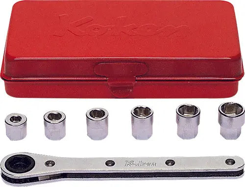 Socket Set 5-10mm 6 point 7 pieces - Ko-ken USA