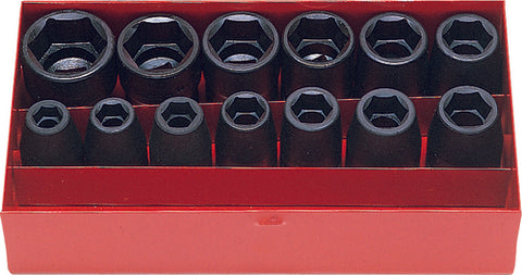 1/2 Sq. Dr. 13 Piece Impact 6-Point Socket Set 10-27mm – Ko-ken USA