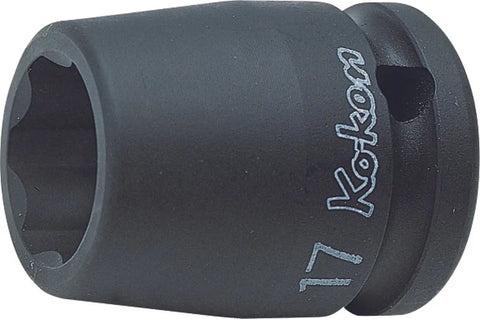 ko 1/2 Sq. Dr. Socket 17mm Surface Drive Length 38mm - Ko-ken USA