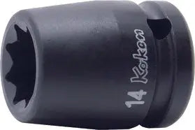 1/2 Sq. Dr. Socket 28mm Double Square Length 46mm - Ko-ken USA
